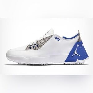 Jordan White and Blue Sneakers